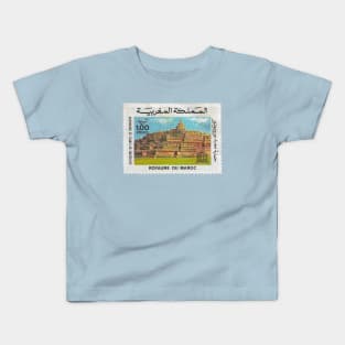 Vintage 1985 Morocco UNESCO Stamp Kids T-Shirt